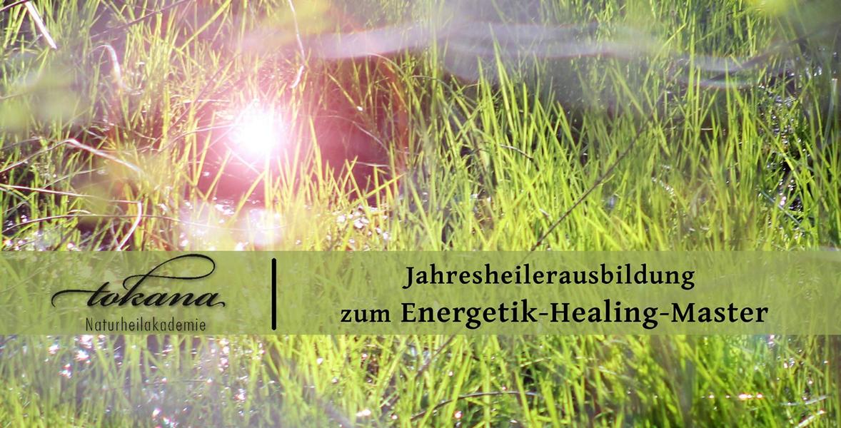 Abbildung des Flyers der Naturheilakademie Tokana für die schamanische Ausbildung zu Energetik-Healing-Master